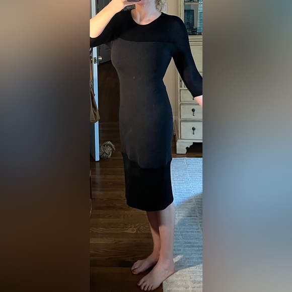 Ioanna Kourbela Black & Gray Bodycon Midi Dress Small - Picture 16 of 16